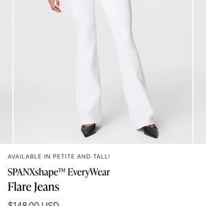 SPANX White Flare Jeans